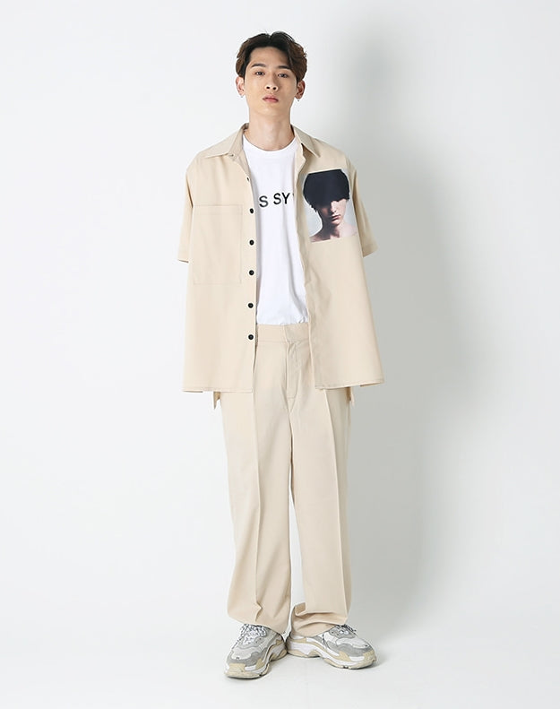 SSY(エスエスワイ)  essential over wide pants ivory