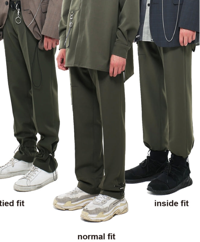 SSY(エスエスワイ)  3way transform utility slacks khaki