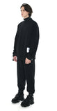 SSY(エスエスワイ)  webbing belt heavy cotton jogger pants black
