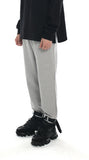 SSY(エスエスワイ)  webbing belt heavy cotton jogger pants grey