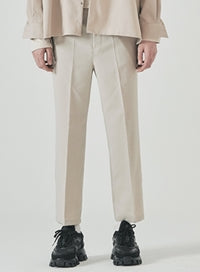 SSY(エスエスワイ)  half banding tip crop slacks beige