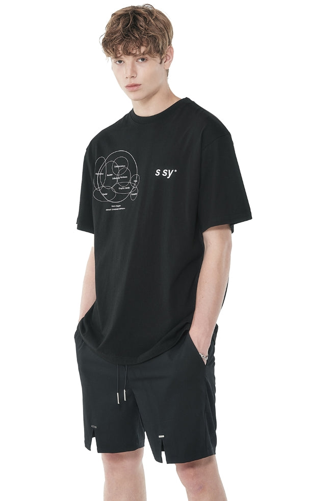 SSY(エスエスワイ)  tip string half pants black