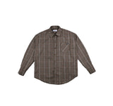 SSY(エスエスワイ)  ssy glen wide shirt brown