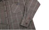 SSY(エスエスワイ)  ssy glen wide shirt brown