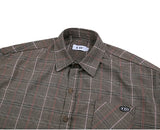 SSY(エスエスワイ)  ssy glen wide shirt brown