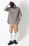 SSY(エスエスワイ)  indie pink line check half shirt