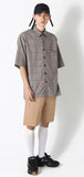 SSY(エスエスワイ)  indie pink line check half shirt