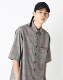 SSY(エスエスワイ)  indie pink line check half shirt