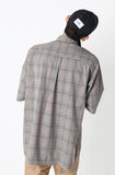 SSY(エスエスワイ)  indie pink line check half shirt