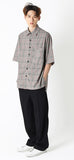 SSY(エスエスワイ)  indie pink line check half shirt