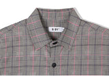 SSY(エスエスワイ)  indie pink line check half shirt