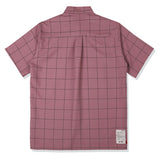 SSY(エスエスワイ)  square check over fit half shirt pink