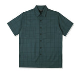SSY(エスエスワイ)  square check over fit half shirt forest