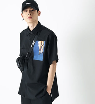 SSY(エスエスワイ)  burning mannequin half shirt