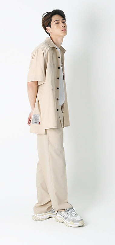 SSY(エスエスワイ)  hidden face half shirt ivory