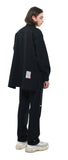 SSY(エスエスワイ)  heavy oversize zippered shirt jacket black