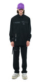 SSY(エスエスワイ)  heavy oversize zippered shirt jacket black