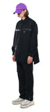 SSY(エスエスワイ)  heavy oversize zippered shirt jacket black