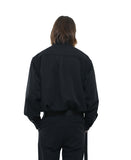 SSY(エスエスワイ)  heavy oversize zippered shirt jacket black