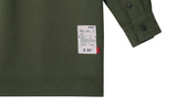 SSY(エスエスワイ)  heavy oversize zippered shirt jacket khaki