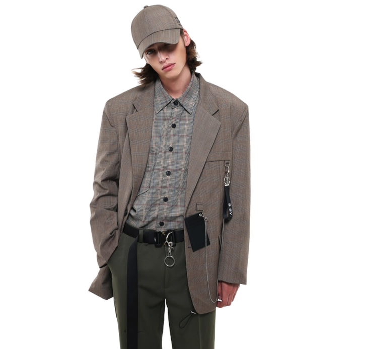 SSY(エスエスワイ)  oversize vanilla check shirt