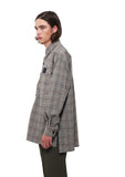 SSY(エスエスワイ)  oversize vanilla check shirt