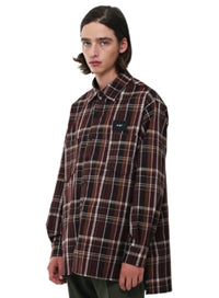 SSY(エスエスワイ)  prime oversize sunset check shirt