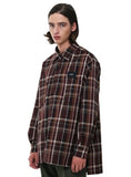 SSY(エスエスワイ)  prime oversize sunset check shirt