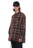 SSY(エスエスワイ)  prime oversize sunset check shirt