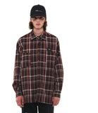 SSY(エスエスワイ)  prime oversize sunset check shirt