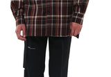 SSY(エスエスワイ)  prime oversize sunset check shirt