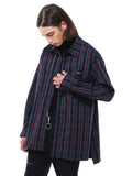 SSY(エスエスワイ)  prime oversize lazer check shirt