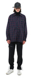 SSY(エスエスワイ)  prime oversize lazer check shirt