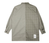 SSY(エスエスワイ)  HALF & HALF CHECK SHIRT FOREST WAFFLE