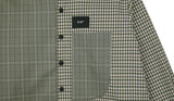 SSY(エスエスワイ)  HALF & HALF CHECK SHIRT FOREST WAFFLE