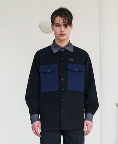 SSY(エスエスワイ)  COLOR TRIPLE SHIRT BLACK