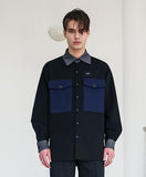 SSY(エスエスワイ)  COLOR TRIPLE SHIRT BLACK