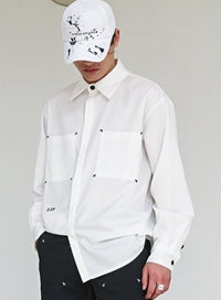 SSY(エスエスワイ)  DESTINATION SIGN SHIRT WHITE