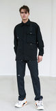 SSY(エスエスワイ)  WEBBING 3D POCKET SHIRT BLACK