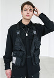 SSY(エスエスワイ)  WEBBING 3D POCKET SHIRT BLACK