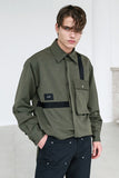 SSY(エスエスワイ)  WEBBING 3D POCKET SHIRT KHAKI