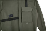 SSY(エスエスワイ)  WEBBING 3D POCKET SHIRT KHAKI