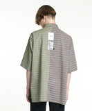 SSY(エスエスワイ)  HALF & HALF 1/2 SHIRT WAFFLE