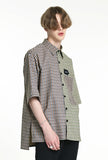 SSY(エスエスワイ)  HALF & HALF 1/2 SHIRT WAFFLE