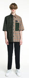 SSY(エスエスワイ)  HALF & HALF 1/2 SHIRT SQUARE