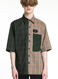 SSY(エスエスワイ)  HALF & HALF 1/2 SHIRT SQUARE