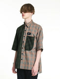 SSY(エスエスワイ)  HALF & HALF 1/2 SHIRT SQUARE