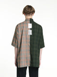 SSY(エスエスワイ)  HALF & HALF 1/2 SHIRT SQUARE