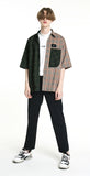 SSY(エスエスワイ)  HALF & HALF 1/2 SHIRT SQUARE