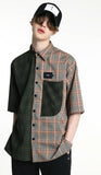 SSY(エスエスワイ)  HALF & HALF 1/2 SHIRT SQUARE